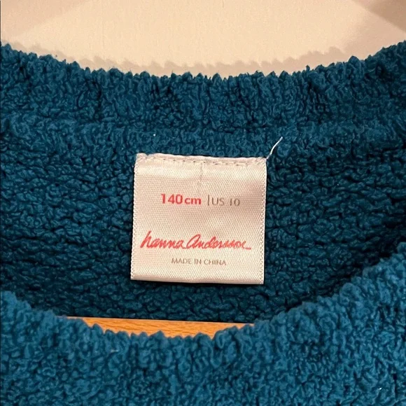 HANNA ANDERSSON Critter Marshmellow Fox Knit Crewneck Sweater Girls 10 EUC - Picture 4 of 6